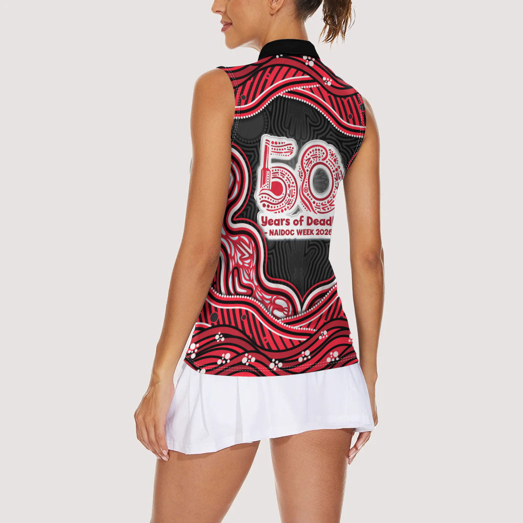 Melbourne Renegades NAIDOC Week 2026 Women Sleeveless Polo Shirt Aboriginal Indigenous - 50 Years of Deadly