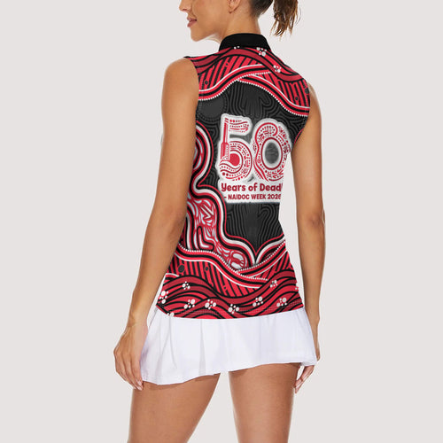 Melbourne Renegades NAIDOC Week 2026 Women Sleeveless Polo Shirt Aboriginal Indigenous - 50 Years of Deadly