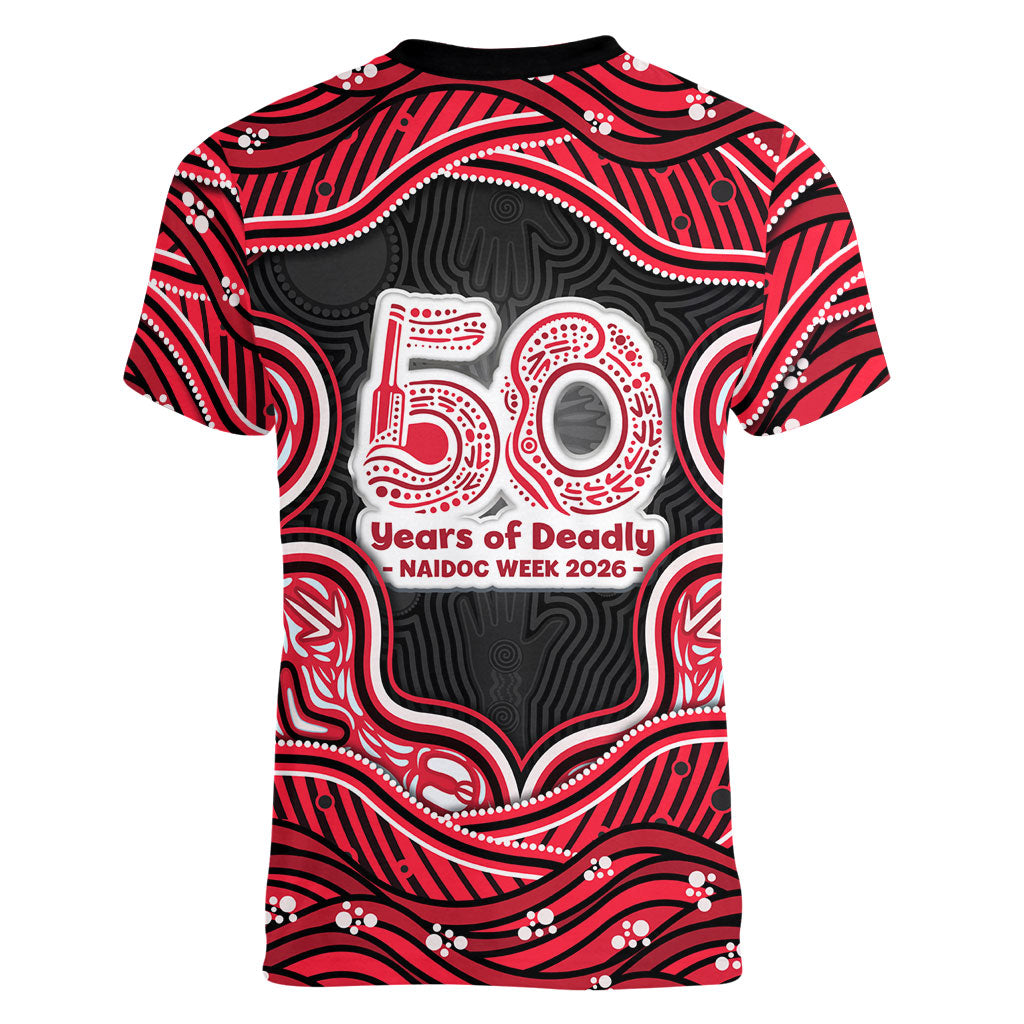 Melbourne Renegades NAIDOC Week 2026 Women V-Neck T-Shirt Aboriginal Indigenous - 50 Years of Deadly
