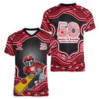 Melbourne Renegades NAIDOC Week 2026 Women V-Neck T-Shirt Aboriginal Indigenous - 50 Years of Deadly