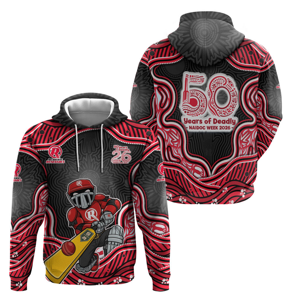Melbourne Renegades NAIDOC Week 2026 Zip Hoodie Aboriginal Indigenous - 50 Years of Deadly
