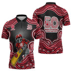 Melbourne Renegades NAIDOC Week 2026 Zipper Polo Shirt Aboriginal Indigenous - 50 Years of Deadly
