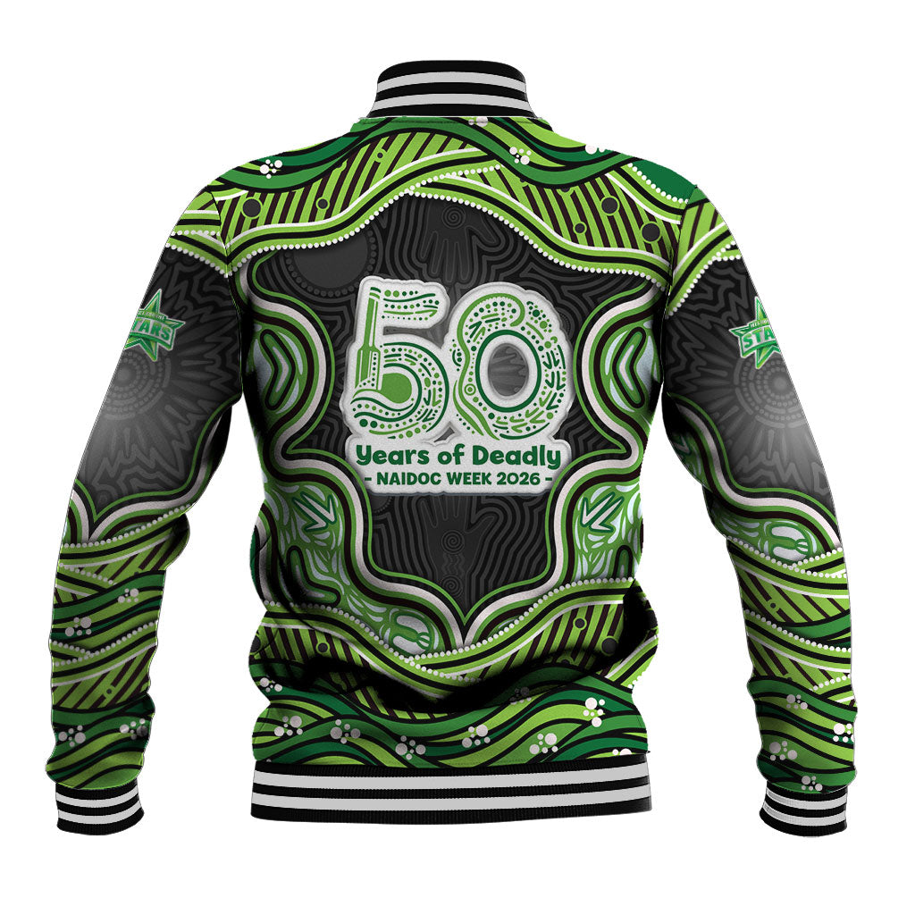 Melbourne Stars NAIDOC Week 2026 Baseball Jacket Aboriginal Indigenous - 50 Years of Deadly