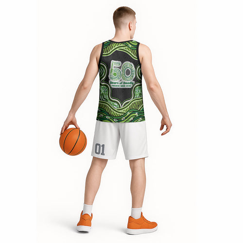 Melbourne Stars NAIDOC Week 2026 Basketball Jersey Aboriginal Indigenous - 50 Years of Deadly