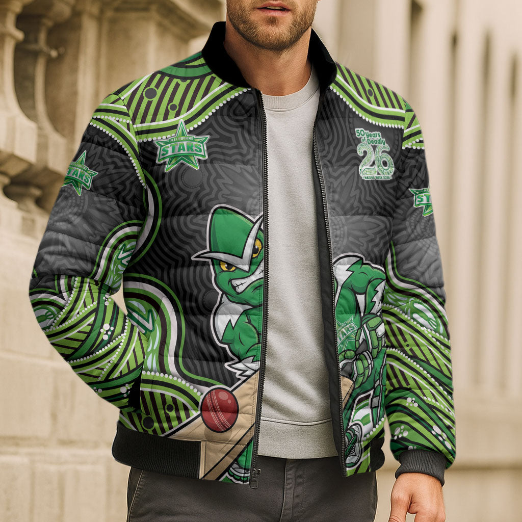 Melbourne Stars NAIDOC Week 2026 Bomber Puffer Jacket Aboriginal Indigenous - 50 Years of Deadly
