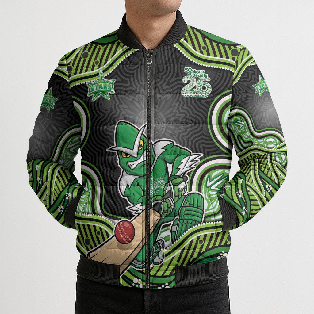 Melbourne Stars NAIDOC Week 2026 Bomber Puffer Jacket Aboriginal Indigenous - 50 Years of Deadly