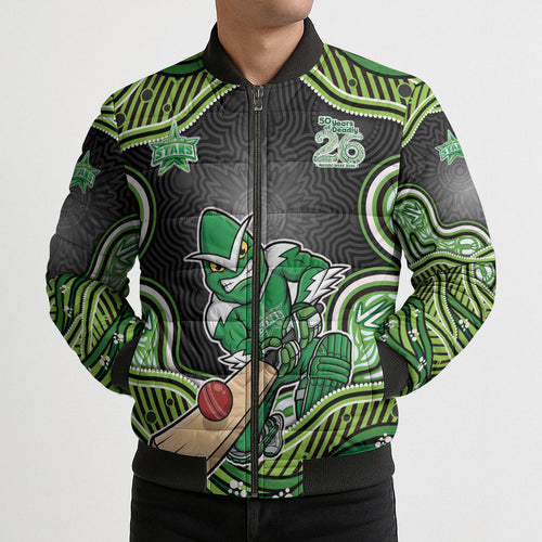 Melbourne Stars NAIDOC Week 2026 Bomber Puffer Jacket Aboriginal Indigenous - 50 Years of Deadly