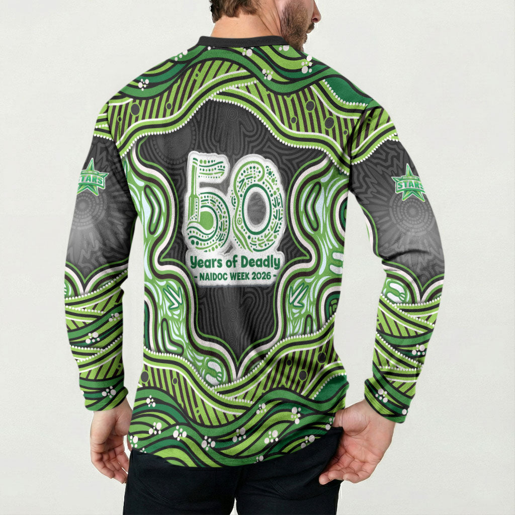 Melbourne Stars NAIDOC Week 2026 Button Sweatshirt Aboriginal Indigenous - 50 Years of Deadly