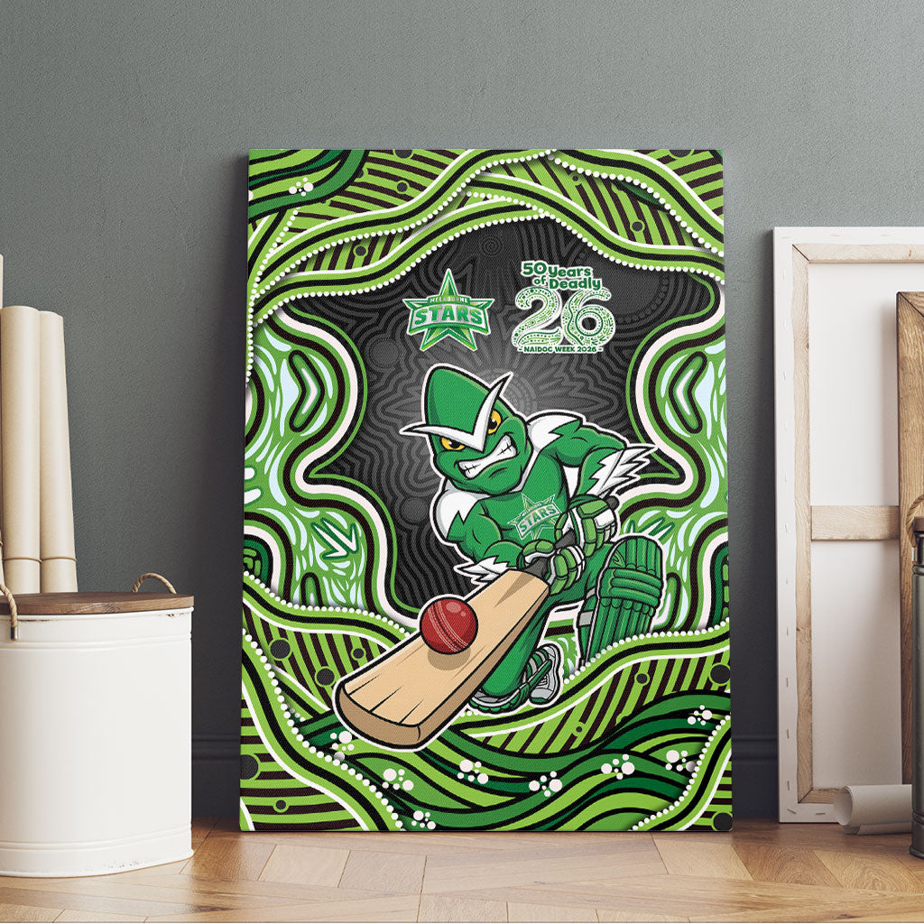 Melbourne Stars NAIDOC Week 2026 Canvas Wall Art Aboriginal Indigenous - 50 Years of Deadly