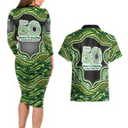Melbourne Stars NAIDOC Week 2026 Couples Matching Long Sleeve Bodycon Dress and Hawaiian Shirt Aboriginal Indigenous - 50 Years of Deadly