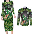 Melbourne Stars NAIDOC Week 2026 Couples Matching Long Sleeve Bodycon Dress and Long Sleeve Button Shirt Aboriginal Indigenous - 50 Years of Deadly