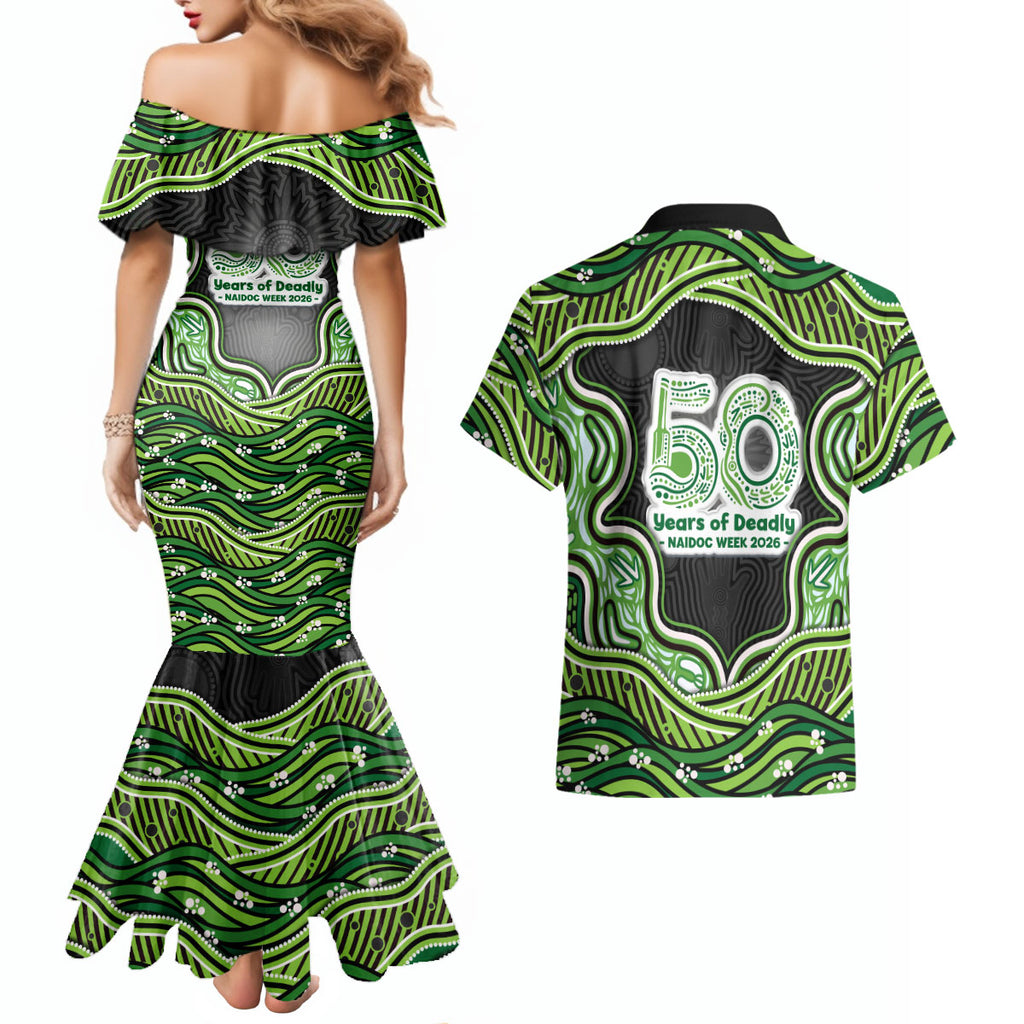 Melbourne Stars NAIDOC Week 2026 Couples Matching Mermaid Dress and Hawaiian Shirt Aboriginal Indigenous - 50 Years of Deadly