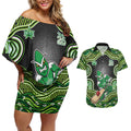 Melbourne Stars NAIDOC Week 2026 Couples Matching Off Shoulder Short Dress and Hawaiian Shirt Aboriginal Indigenous - 50 Years of Deadly