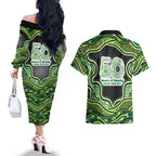 Melbourne Stars NAIDOC Week 2026 Couples Matching Off The Shoulder Long Sleeve Dress and Hawaiian Shirt Aboriginal Indigenous - 50 Years of Deadly
