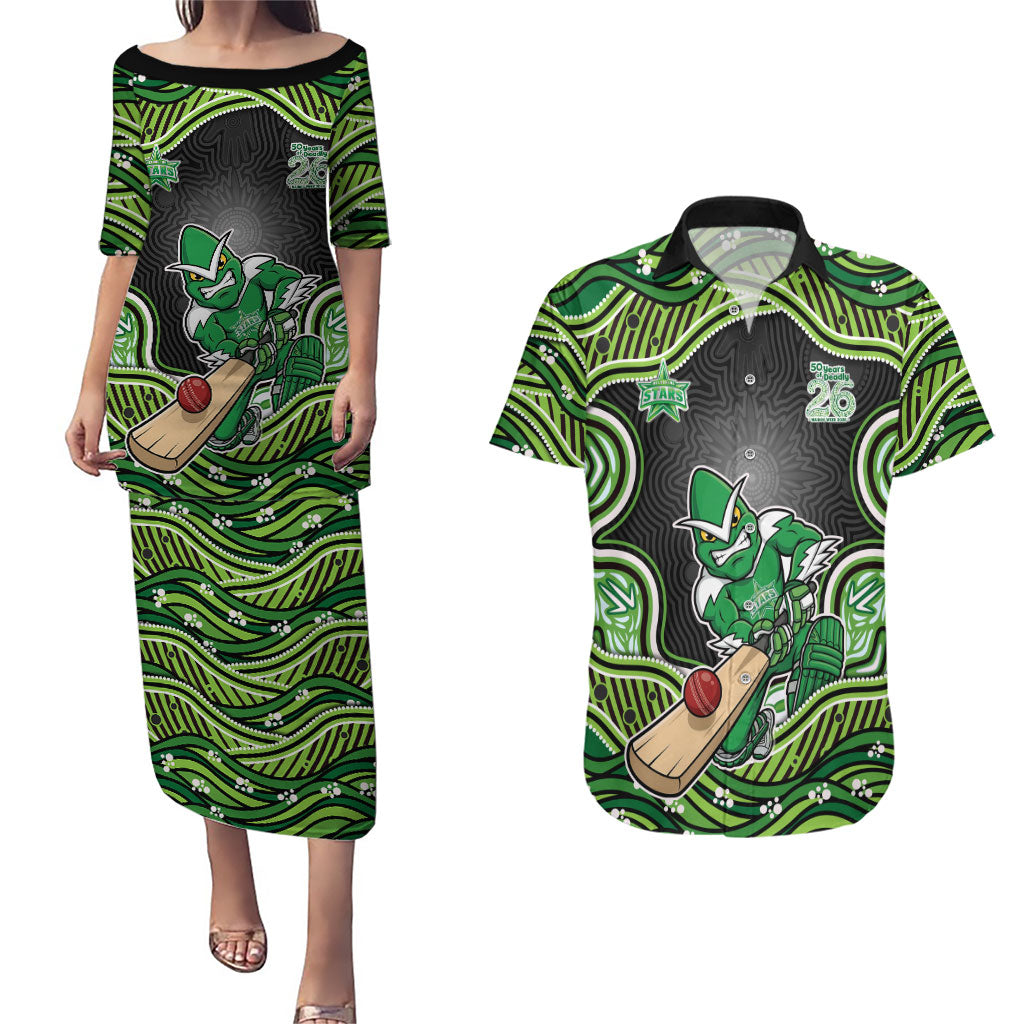 Melbourne Stars NAIDOC Week 2026 Couples Matching Puletasi and Hawaiian Shirt Aboriginal Indigenous - 50 Years of Deadly