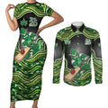 Melbourne Stars NAIDOC Week 2026 Couples Matching Short Sleeve Bodycon Dress and Long Sleeve Button Shirt Aboriginal Indigenous - 50 Years of Deadly