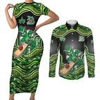 Melbourne Stars NAIDOC Week 2026 Couples Matching Short Sleeve Bodycon Dress and Long Sleeve Button Shirt Aboriginal Indigenous - 50 Years of Deadly
