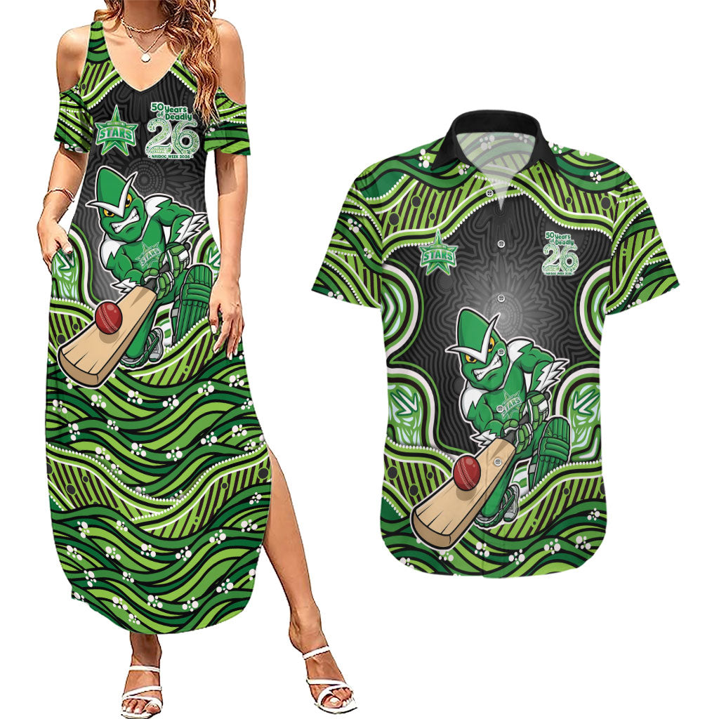 Melbourne Stars NAIDOC Week 2026 Couples Matching Summer Maxi Dress and Hawaiian Shirt Aboriginal Indigenous - 50 Years of Deadly