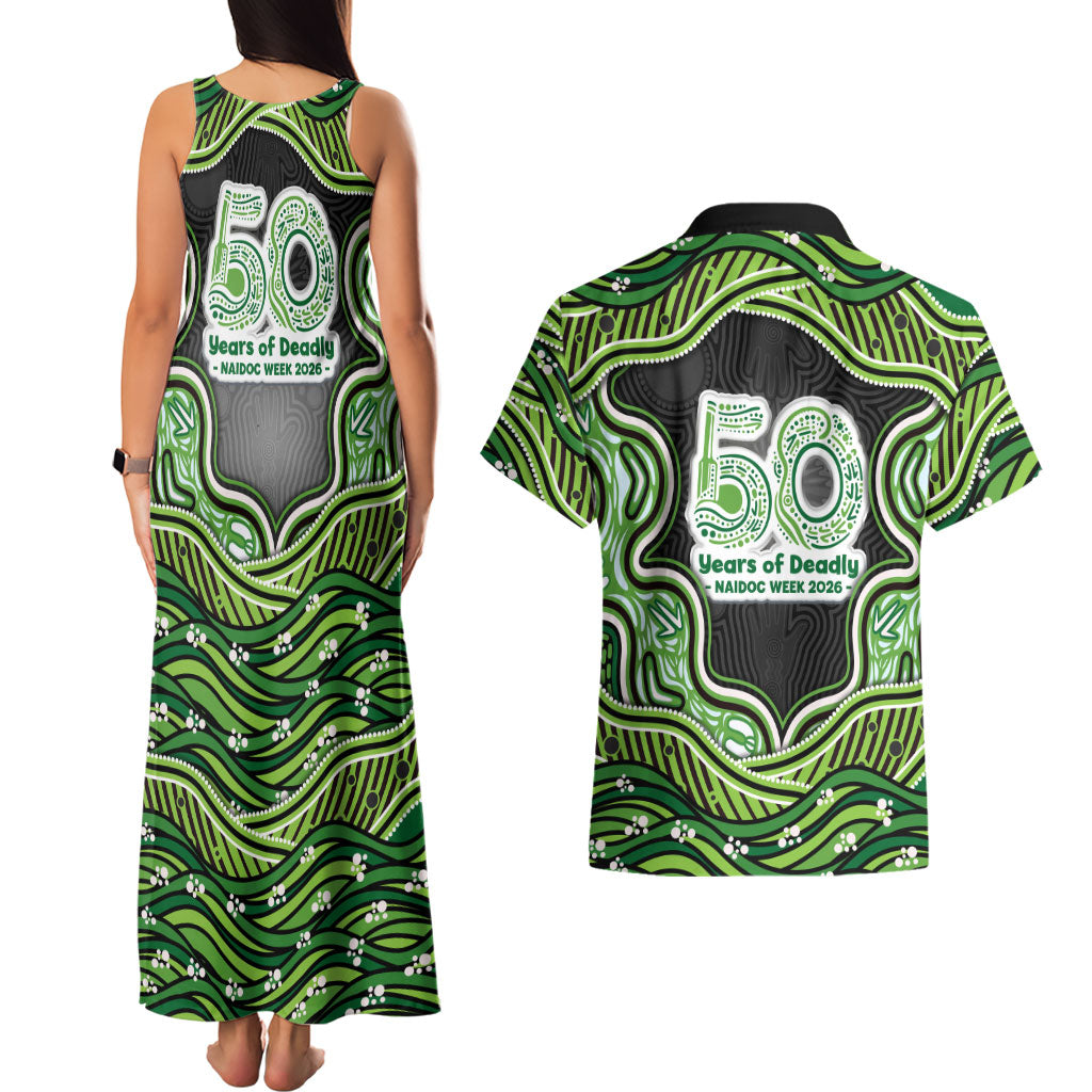 Melbourne Stars NAIDOC Week 2026 Couples Matching Tank Maxi Dress and Hawaiian Shirt Aboriginal Indigenous - 50 Years of Deadly