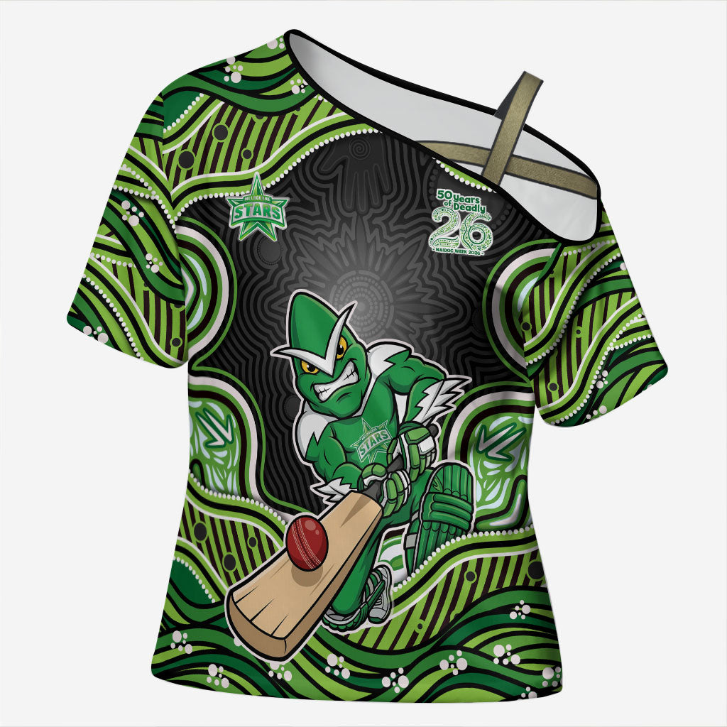 Melbourne Stars NAIDOC Week 2026 Cross Shoulder Shirt Aboriginal Indigenous - 50 Years of Deadly