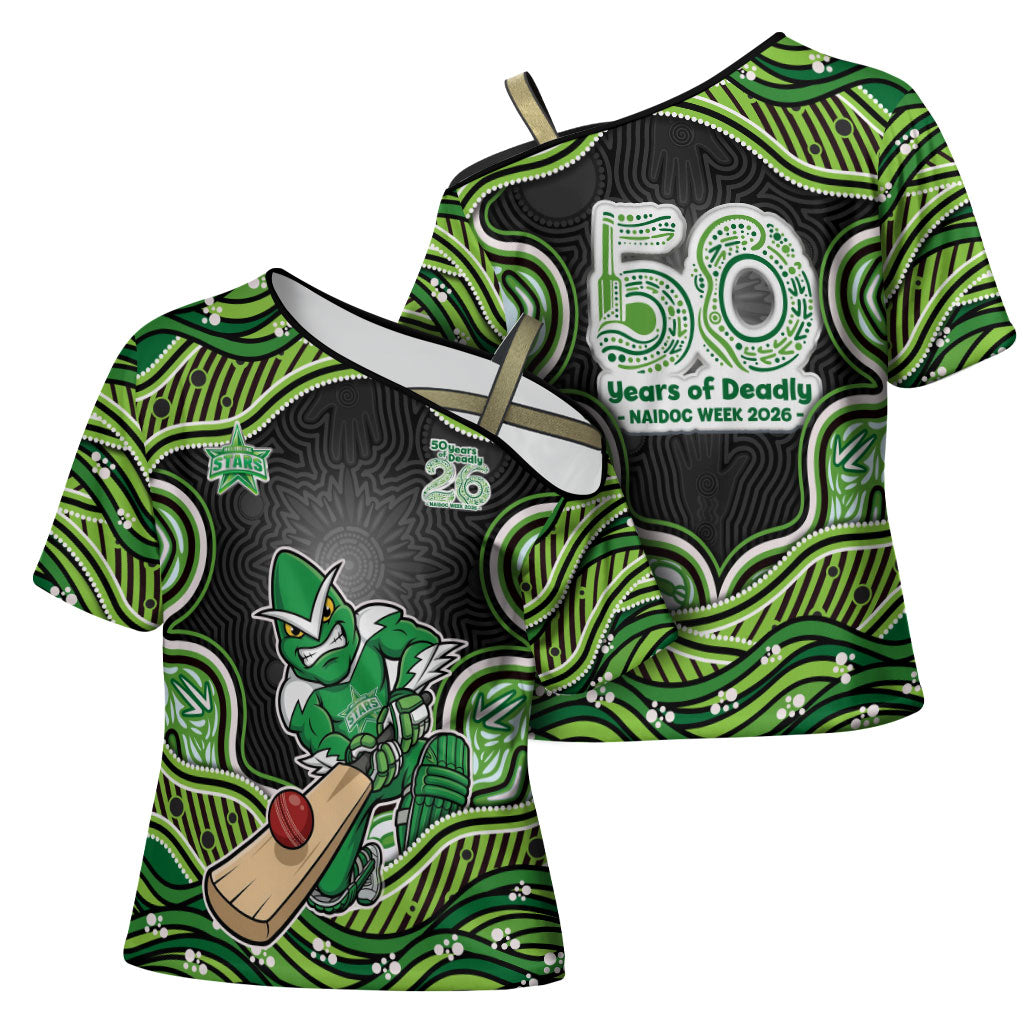 Melbourne Stars NAIDOC Week 2026 Cross Shoulder Shirt Aboriginal Indigenous - 50 Years of Deadly