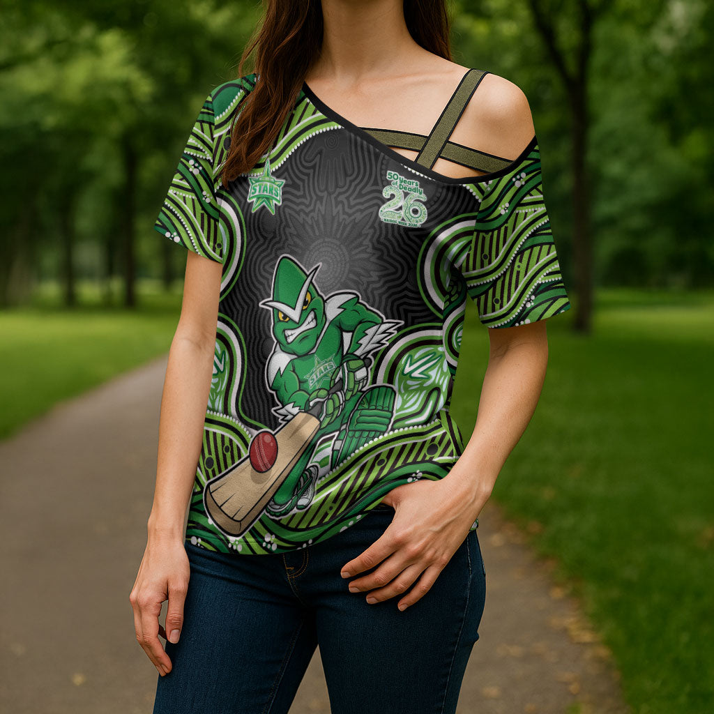 Melbourne Stars NAIDOC Week 2026 Cross Shoulder Shirt Aboriginal Indigenous - 50 Years of Deadly