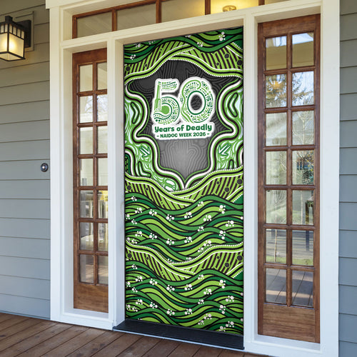 Melbourne Stars NAIDOC Week 2026 Door Cover Aboriginal Indigenous - 50 Years of Deadly