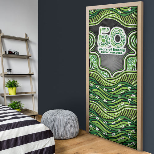 Melbourne Stars NAIDOC Week 2026 Door Cover Aboriginal Indigenous - 50 Years of Deadly