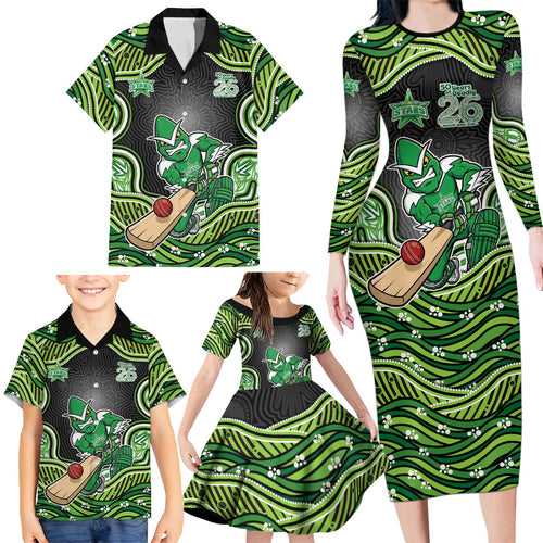 Melbourne Stars NAIDOC Week 2026 Family Matching Long Sleeve Bodycon Dress and Hawaiian Shirt Aboriginal Indigenous - 50 Years of Deadly