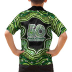 Melbourne Stars NAIDOC Week 2026 Family Matching Off Shoulder Short Dress and Hawaiian Shirt Aboriginal Indigenous - 50 Years of Deadly