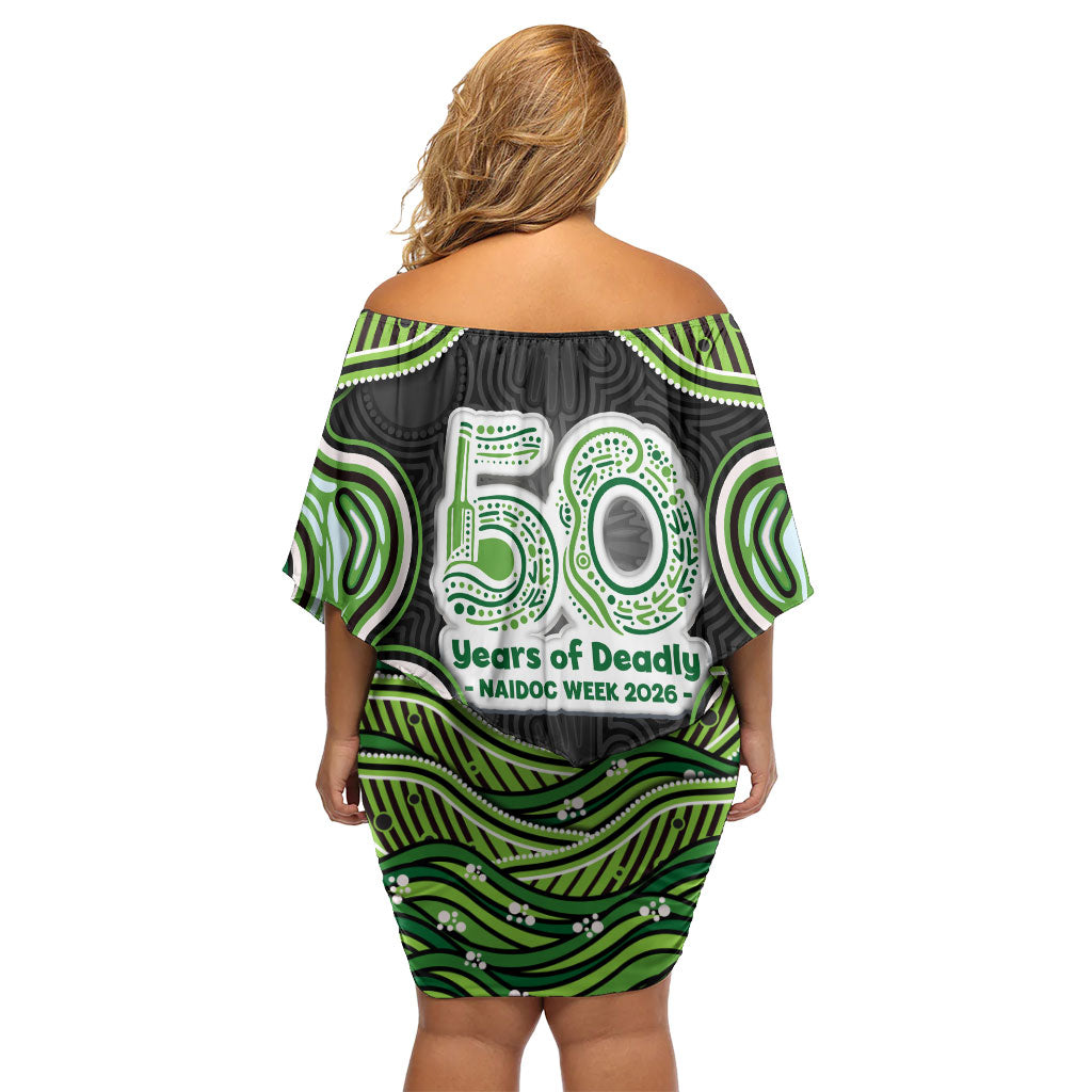 Melbourne Stars NAIDOC Week 2026 Family Matching Off Shoulder Short Dress and Hawaiian Shirt Aboriginal Indigenous - 50 Years of Deadly