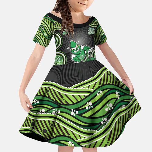 Melbourne Stars NAIDOC Week 2026 Family Matching Short Sleeve Bodycon Dress and Hawaiian Shirt Aboriginal Indigenous - 50 Years of Deadly