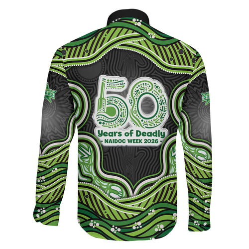 Melbourne Stars NAIDOC Week 2026 Family Matching Short Sleeve Bodycon Dress and Hawaiian Shirt Aboriginal Indigenous - 50 Years of Deadly