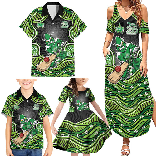 Melbourne Stars NAIDOC Week 2026 Family Matching Summer Maxi Dress and Hawaiian Shirt Aboriginal Indigenous - 50 Years of Deadly