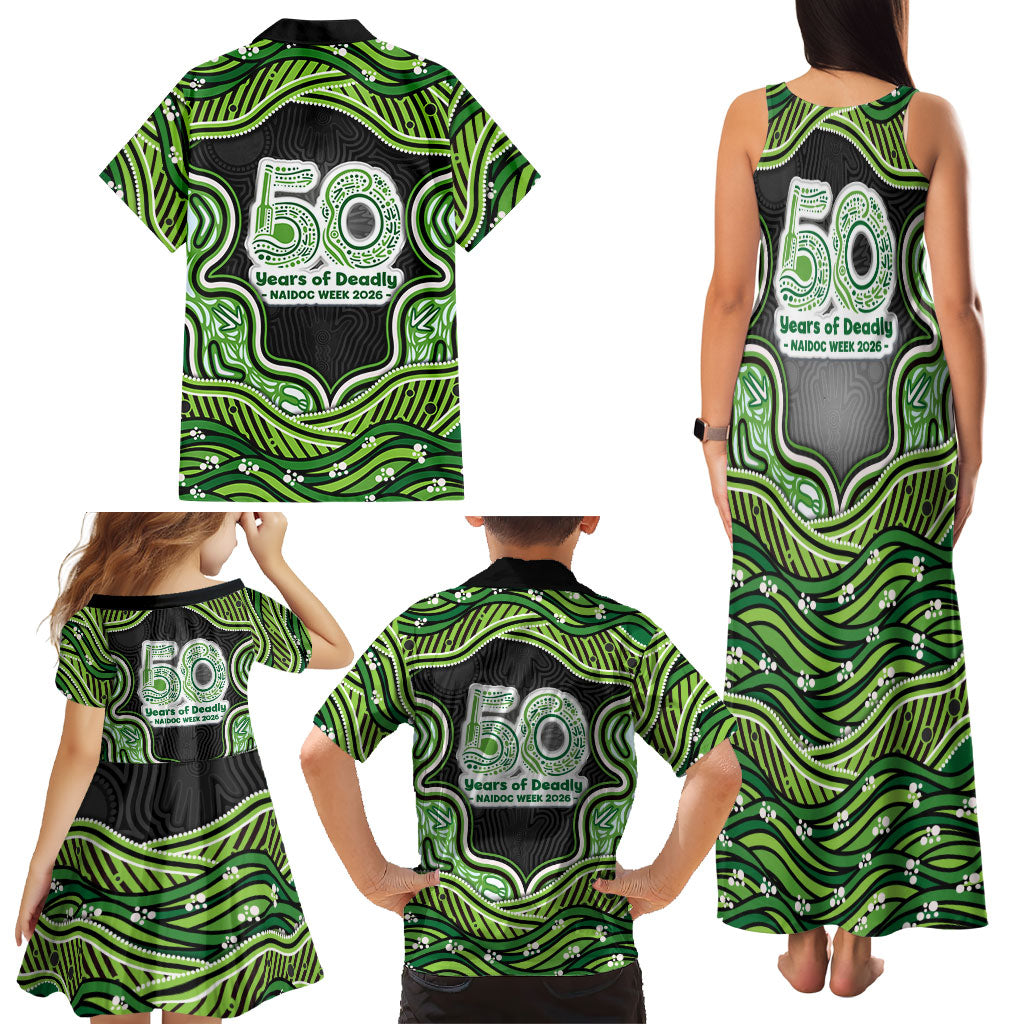Melbourne Stars NAIDOC Week 2026 Family Matching Tank Maxi Dress and Hawaiian Shirt Aboriginal Indigenous - 50 Years of Deadly