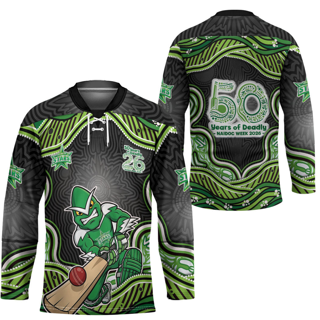 Melbourne Stars NAIDOC Week 2026 Hockey Jersey Aboriginal Indigenous - 50 Years of Deadly