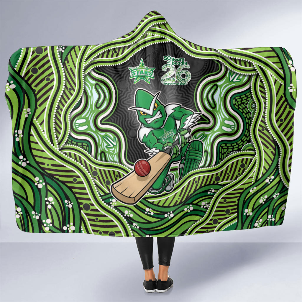 Melbourne Stars NAIDOC Week 2026 Hooded Blanket Aboriginal Indigenous - 50 Years of Deadly