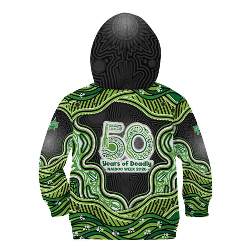 Melbourne Stars NAIDOC Week 2026 Kid Hoodie Aboriginal Indigenous - 50 Years of Deadly