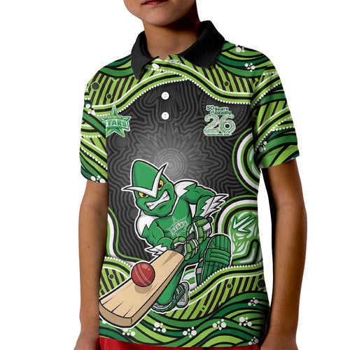Melbourne Stars NAIDOC Week 2026 Kid Polo Shirt Aboriginal Indigenous - 50 Years of Deadly
