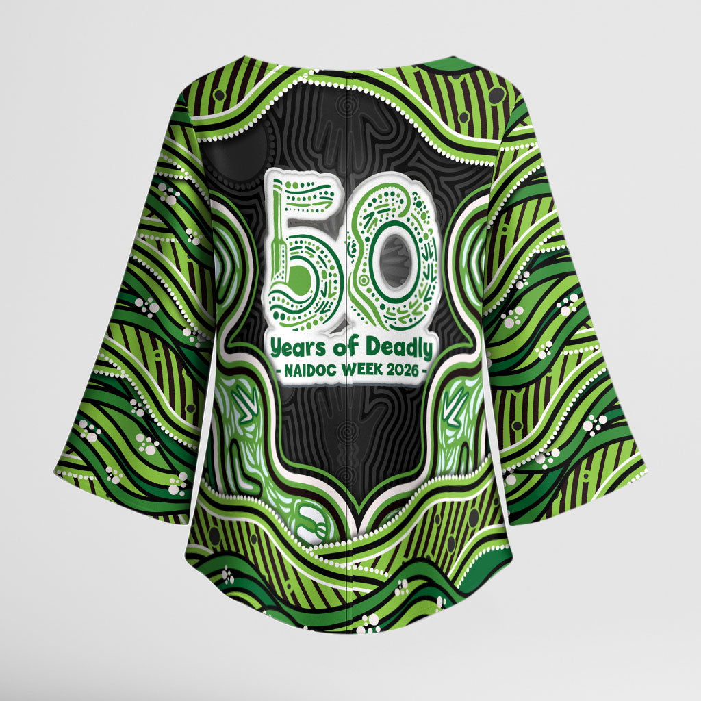 Melbourne Stars NAIDOC Week 2026 Kimono Sleeve Blouse Aboriginal Indigenous - 50 Years of Deadly