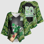 Melbourne Stars NAIDOC Week 2026 Kimono Sleeve Blouse Aboriginal Indigenous - 50 Years of Deadly