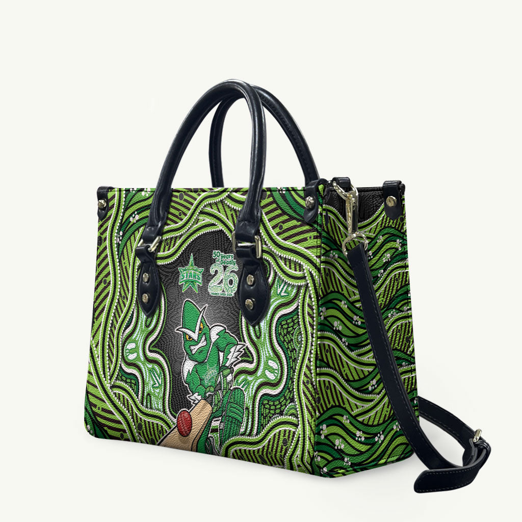 Melbourne Stars NAIDOC Week 2026 Leather Bag Aboriginal Indigenous - 50 Years of Deadly