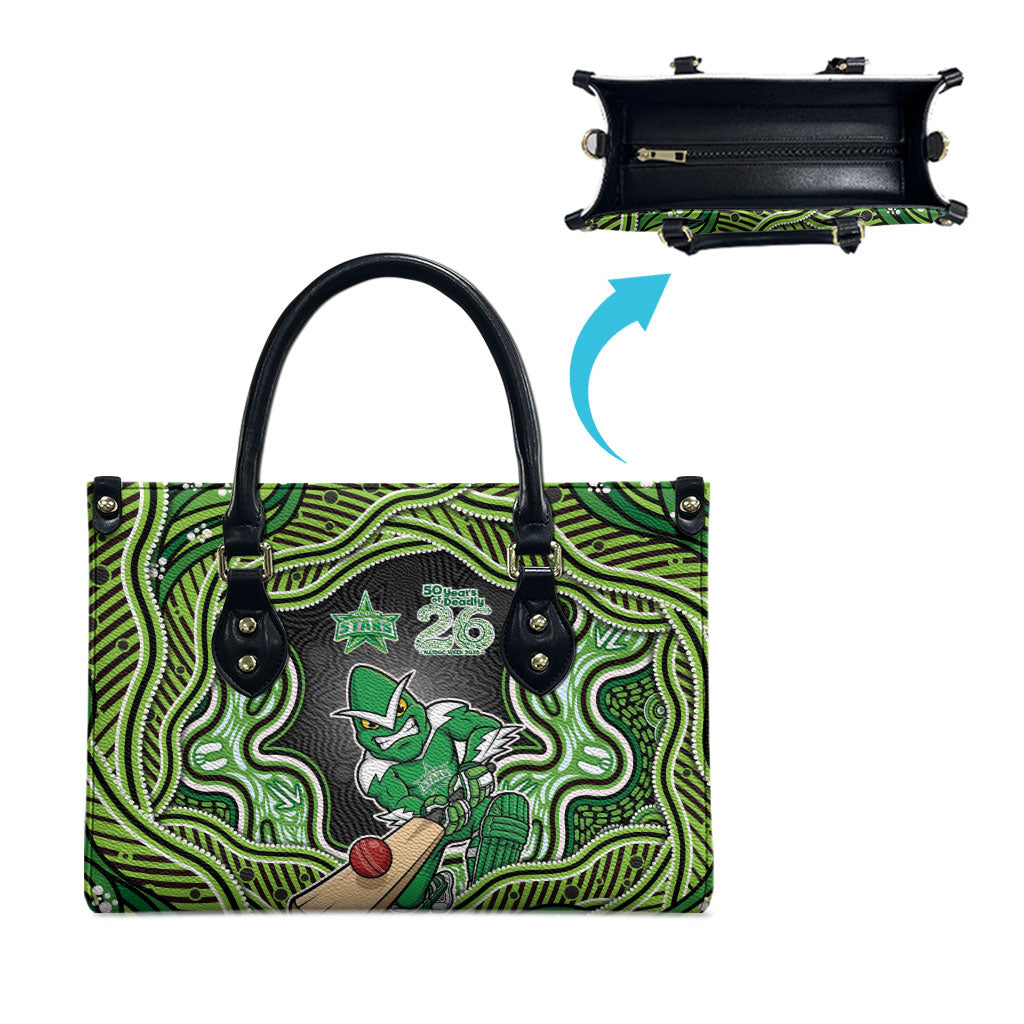 Melbourne Stars NAIDOC Week 2026 Leather Bag Aboriginal Indigenous - 50 Years of Deadly