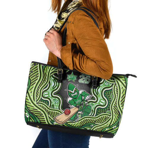 Melbourne Stars NAIDOC Week 2026 Leather Tote Bag Aboriginal Indigenous - 50 Years of Deadly