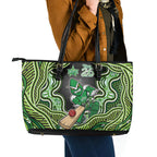 Melbourne Stars NAIDOC Week 2026 Leather Tote Bag Aboriginal Indigenous - 50 Years of Deadly