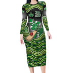 Melbourne Stars NAIDOC Week 2026 Long Sleeve Bodycon Dress Aboriginal Indigenous - 50 Years of Deadly
