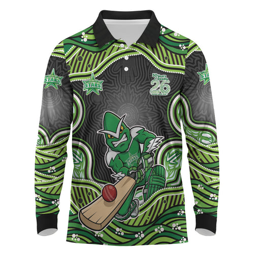 Melbourne Stars NAIDOC Week 2026 Long Sleeve Polo Shirt Aboriginal Indigenous - 50 Years of Deadly