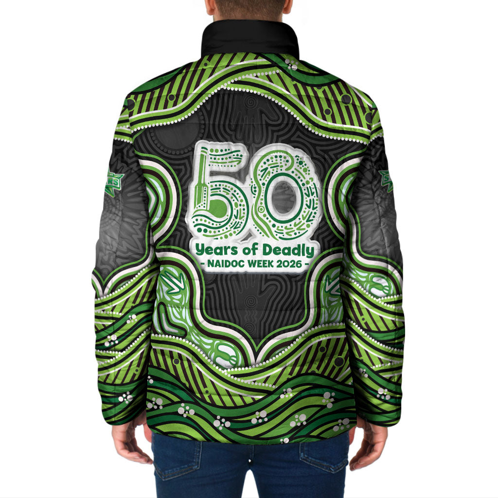 Melbourne Stars NAIDOC Week 2026 Padded Jacket Aboriginal Indigenous - 50 Years of Deadly