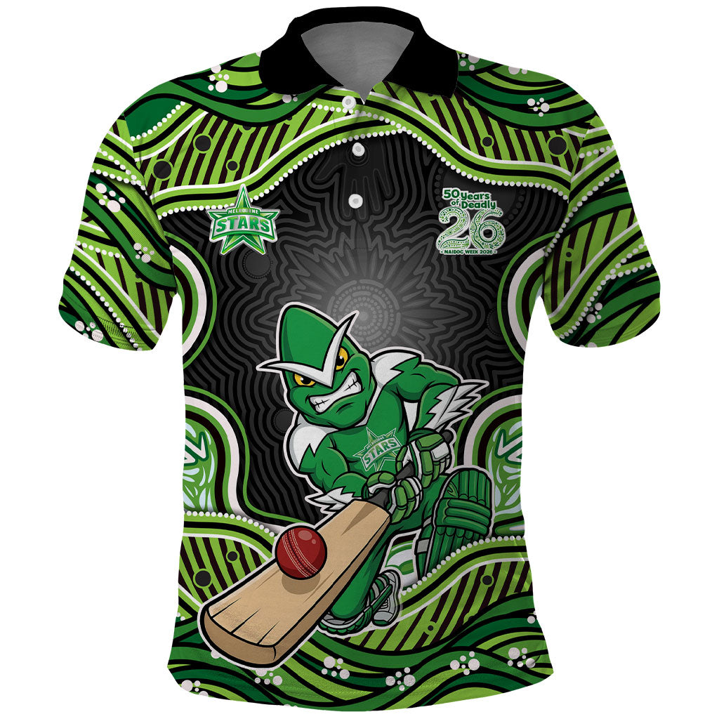 Melbourne Stars NAIDOC Week 2026 Polo Shirt Aboriginal Indigenous - 50 Years of Deadly