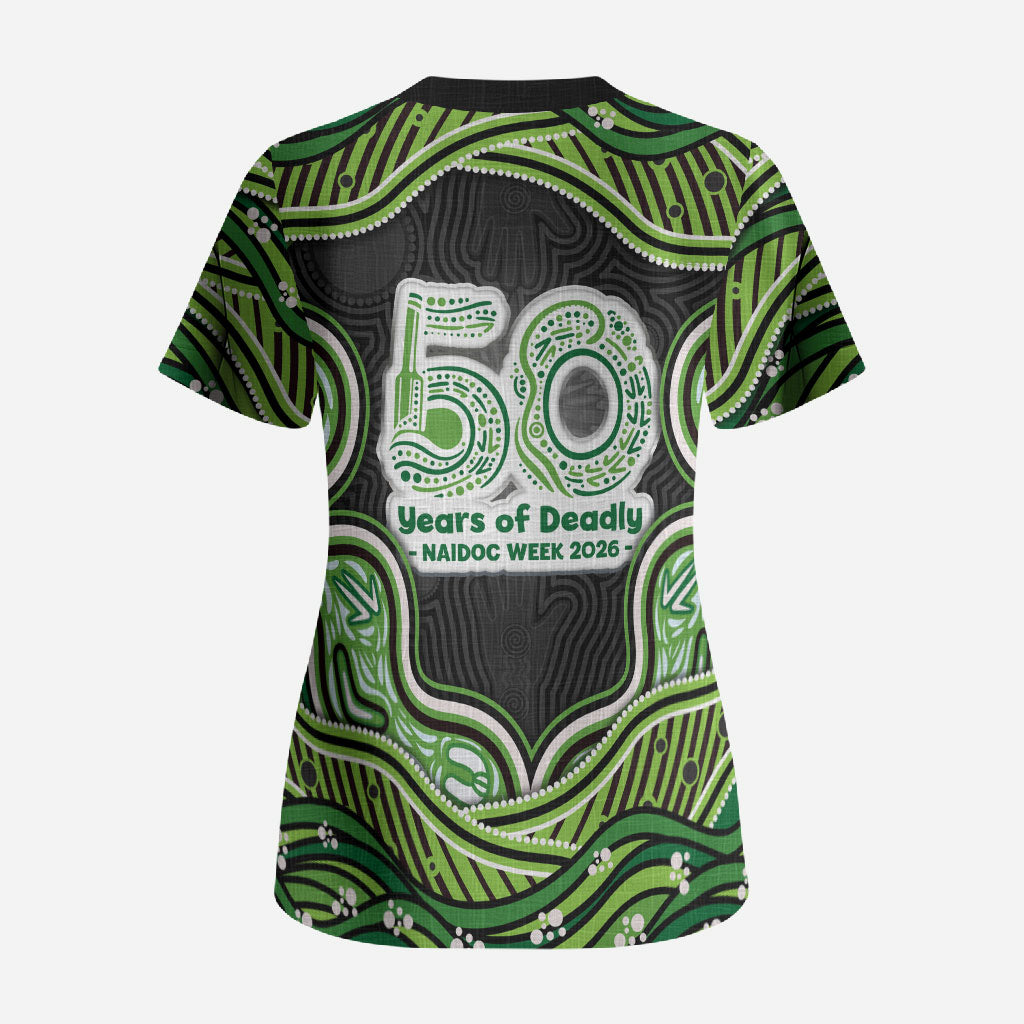 Melbourne Stars NAIDOC Week 2026 Scrub Top Aboriginal Indigenous - 50 Years of Deadly